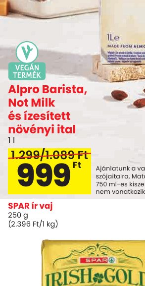 Alpro Barista, Not Milk és ízesített növényi ital