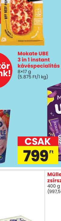 Mokate UBE 3 in 1 instant kávéspecialitás