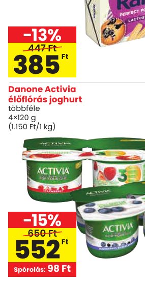 Danone Activia élőflórás joghurt