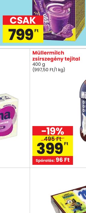 Müllermilch zsírszegény tejital