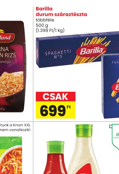 Barilla durum száraztészta