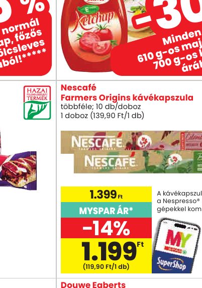 Nescafé Farmers Origins kávékapszula