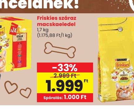 Friskies száraz macskaeledel