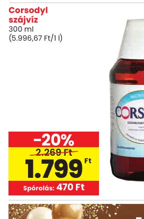 Corsodyl szájvíz