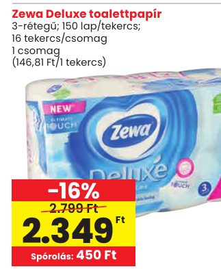 Zewa Deluxe toalettpapír