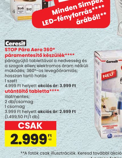 STOP Pára Aero 360° páramentesítő készülék****