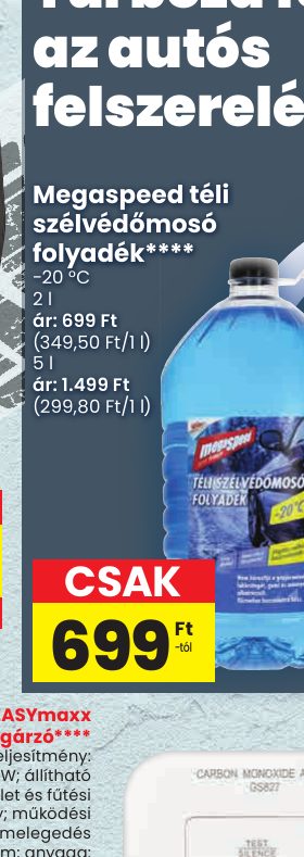 Megaspeed téli szélvédőmosó folyadék****