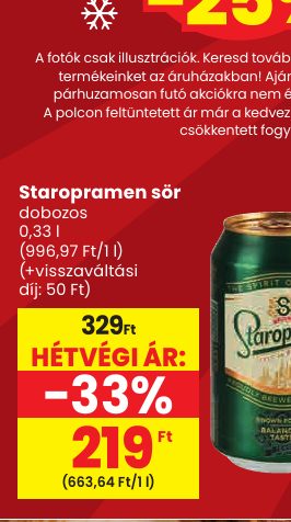 Staropramen sör