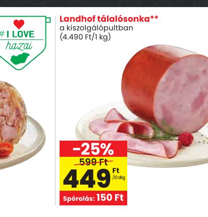 Landhof tálalósonka**