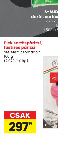 Pick sertéspárizsi, füstízes párizsi