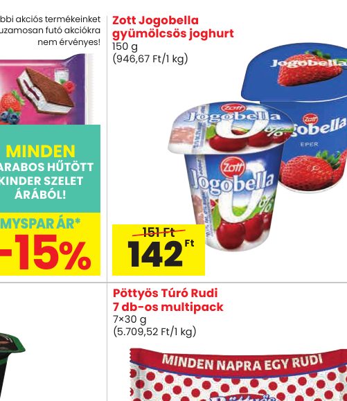 Zott Jogobella gyümölcsös joghurt