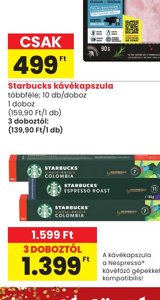 Starbucks kávékapszula