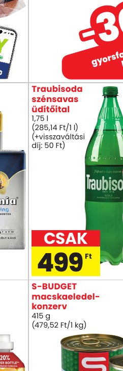 Traubisoda szénsavas üdítőital