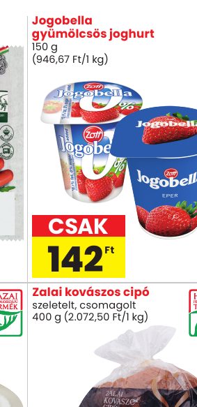 Jogobella gyümölcsös joghurt