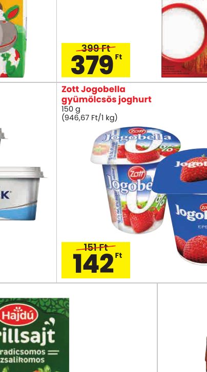Zott Jogobella gyümölcsös joghurt