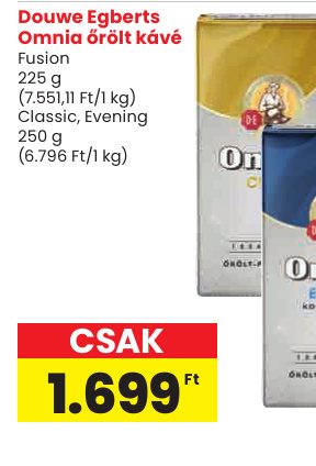 Douwe Egberts Omnia őrölt kávé