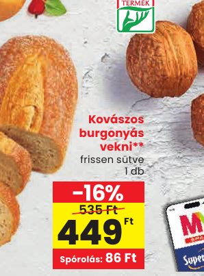 Kovászos burgonyás vekni**