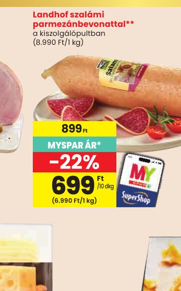 Landhof szalámi parmezánbevonattal**