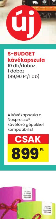 S-BUDGET kávékapszula