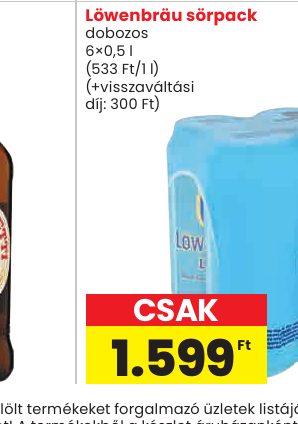 Löwenbräu sörpack