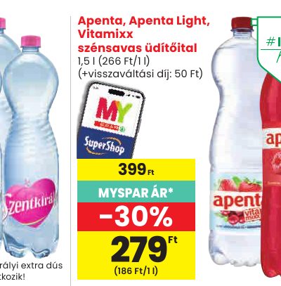 Apenta, Apenta Light, Vitamixx szénsavas üdítőital