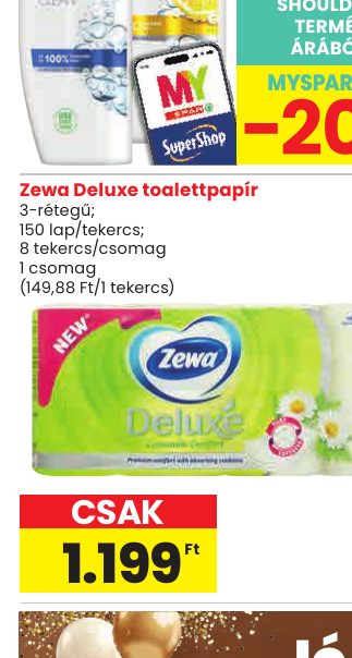 Zewa Deluxe toalettpapír