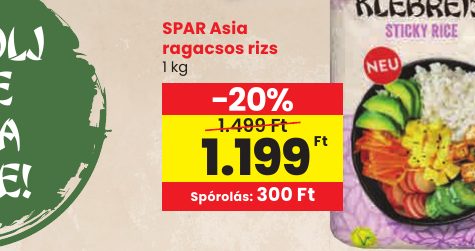 SPAR Asia ragacsos rizs