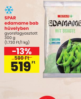 SPAR edamame bab hüvelyben
