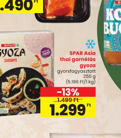 SPAR Asia thai garnélás gyoza