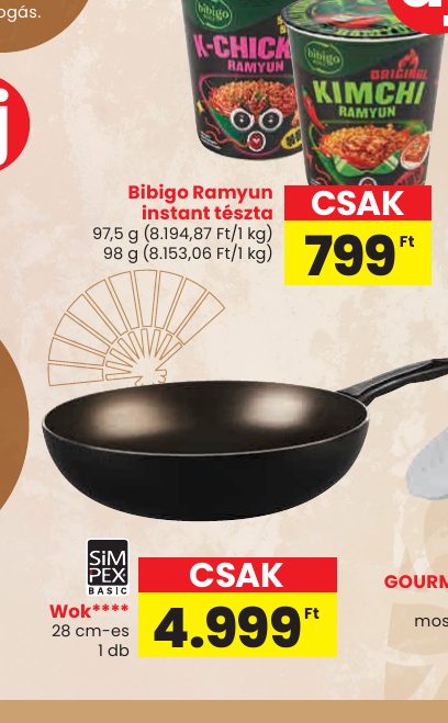 Bibigo Ramyun instant tészta
