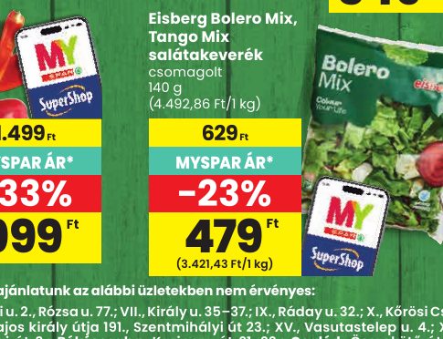 Eisberg Bolero Mix, Tango Mix salátakeverék