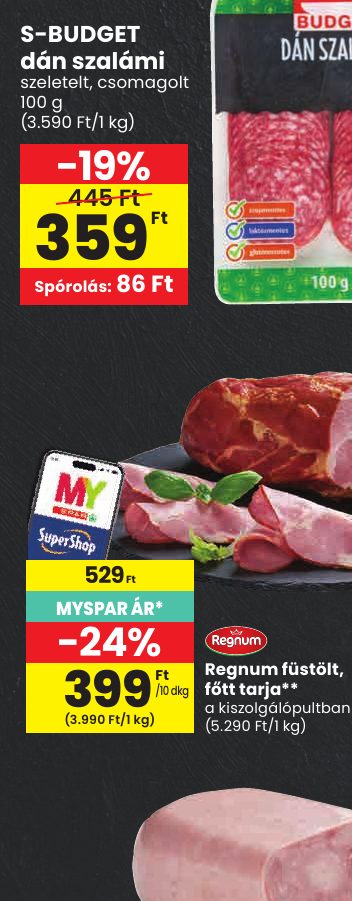 S-BUDGET dán szalámi