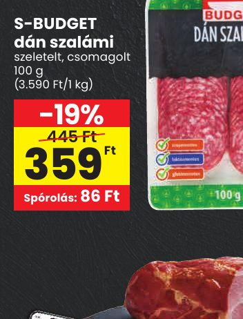 S-BUDGET dán szalámi
