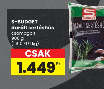 S-BUDGET darált sertéshús