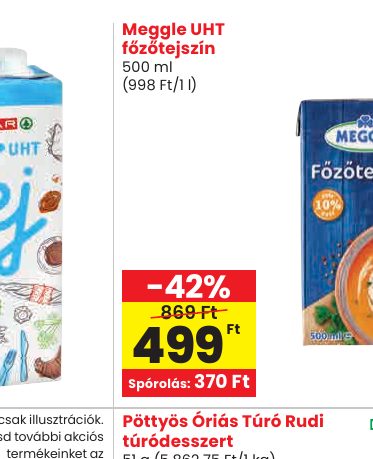 Meggle UHT főzőtejszín