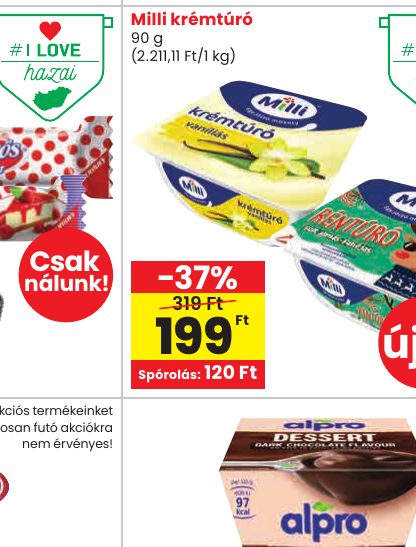 Milli krémtúró