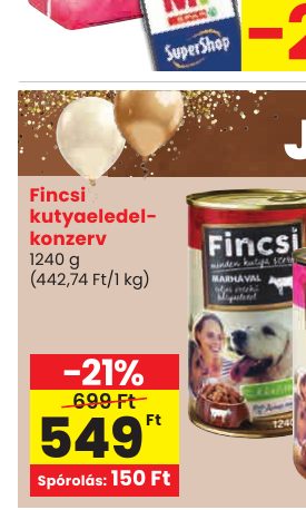 Fincsi kutyaeledel- konzerv