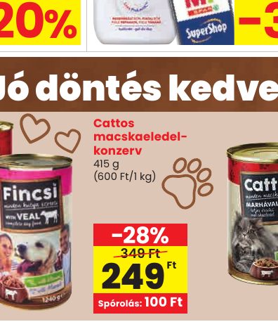 Cattos macskaeledel- konzerv