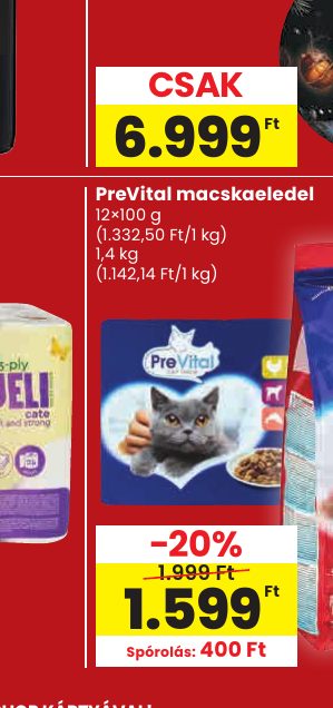 PreVital macskaeledel