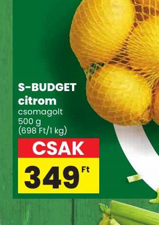 S-BUDGET citrom