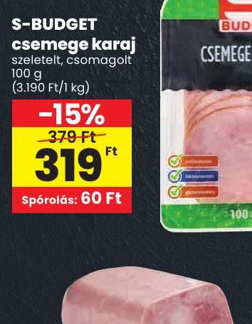 S-BUDGET csemege karaj