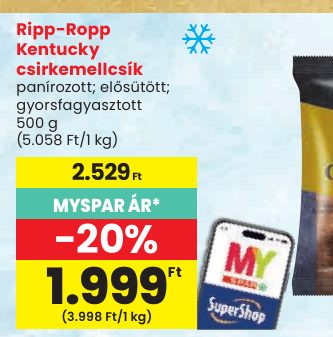 Ripp-Ropp Kentucky csirkemellcsík