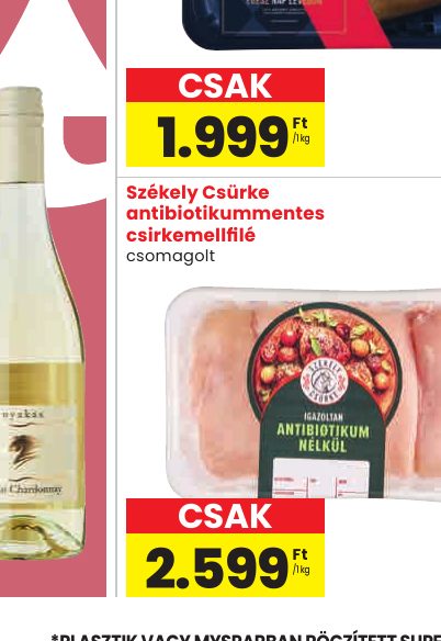 Székely Csürke antibiotikummentes csirkemellfilé