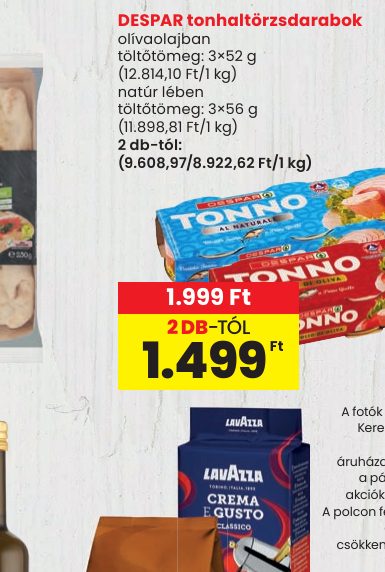 DESPAR tonhaltörzsdarabok