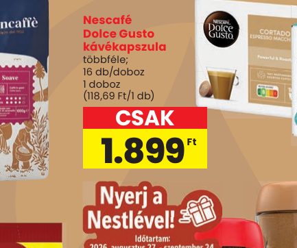 Nescafé Dolce Gusto kávékapszula
