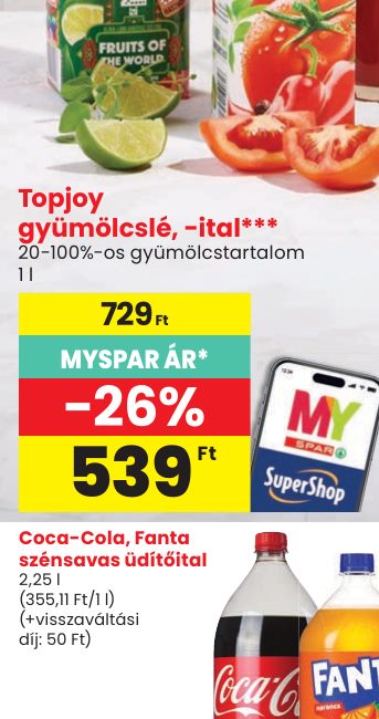 Topjoy gyümölcslé, -ital***