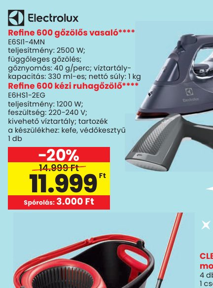 Refine 600 kézi ruhagőzölő****