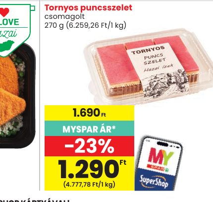 Tornyos puncsszelet