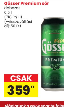 Gösser Premium sör