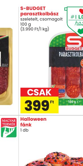 S-BUDGET parasztkolbász